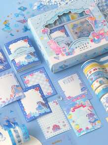 SIMNO 1set Cartoon Graphic Random Washi Tape & Decal - Multicolor - View 6