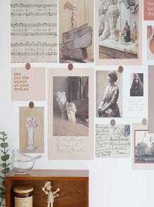 20入組混合圖案便簽紙 - 彩色 - 查看 3