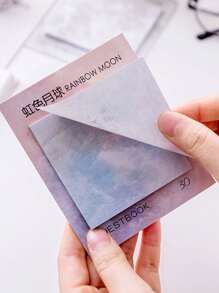 1pc Graphic Print Random Sticky Note - Multicolor - View 2