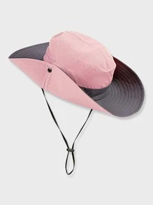 1pc Women Fashion Best Letter Graphic Contrast Mesh Hat - Multicolor - View 3