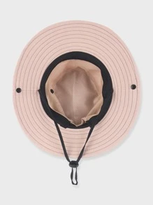 1pc Women Fashion Best Letter Graphic Contrast Mesh Hat - Multicolor - View 4