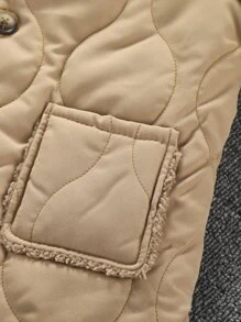 小男童連帽加絨內裏洋蔥型絎縫外套