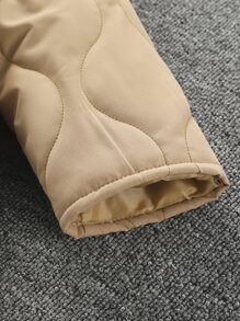 小男童連帽加絨內裏洋蔥型絎縫外套