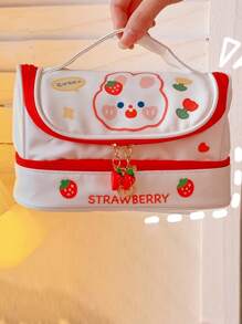 1 túi đựng bút chì xách tay có 1 miếng dán, Quay lại trường, Đồ dùng học tập - Nhiều màu - Xem 2