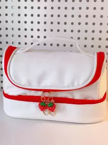 1 túi đựng bút chì xách tay có 1 miếng dán, Quay lại trường, Đồ dùng học tập - Nhiều màu - Xem 4