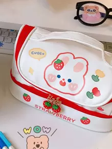 1 túi đựng bút chì xách tay có 1 miếng dán, Quay lại trường, Đồ dùng học tập - Nhiều màu - Xem 5