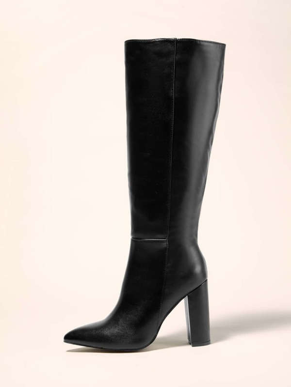 Stivali Donna In Pizzo Con Tacco A Spillo 10 Cm - Classici Al Ginocchio, Punta Elegante, Suola Antiscivolo, Taglia 40 EU