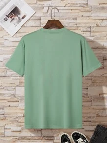 Manfinity Dauomo Hombres Camiseta con estampado de letra