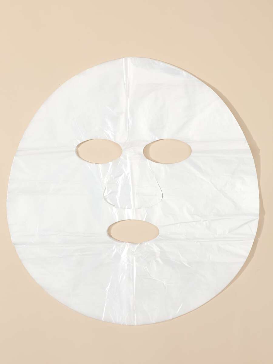 Envoltura de plástico facial Cerradura Pasta de hoja facial, Maquillaje Pasta de hoja facial Cara Desechable Plástico Transparente Pasta de hoja facial 100piezas