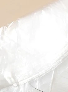 Envoltura de plástico facial Cerradura Pasta de hoja facial, Maquillaje Pasta de hoja facial Cara Desechable Plástico Transparente Pasta de hoja facial 100piezas