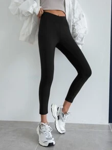 DAZY Chất rắn Thắt lưng băng rộng Xà cạp - màu đen - Xem 3