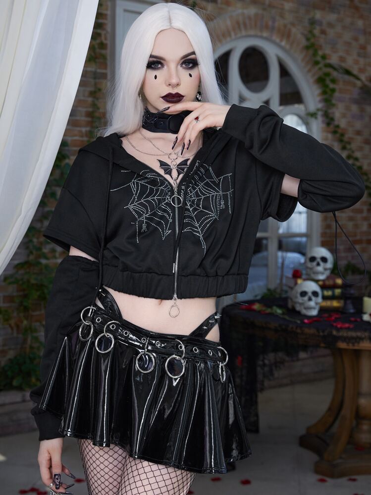 Steampunk Long Sleeve Top Win2win Trad Goth Crop Shrug Top