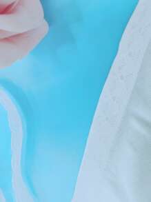 1 pieza Tira de costura de bricolaje con encaje con diseño de corazón - Blanco - Ver 2