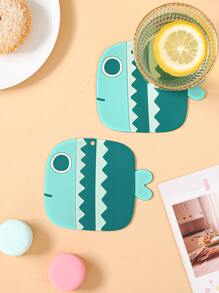 1 pieza Portavasos con estampado de dibujos animados anti-quemaduras - Multicolor - Ver 1