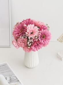 1bunch Artificial Flower, Faux Flower Bouquet For Home Decor,Fake Plants,Fall Decor,Room,Desk,Garden Decor,Room Decoration Stuff, Valentine Day, Gift Gifts Birthday Graduation - Multicolor - View 3