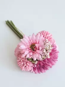 1bunch Artificial Flower, Faux Flower Bouquet For Home Decor,Fake Plants,Fall Decor,Room,Desk,Garden Decor,Room Decoration Stuff, Valentine Day, Gift Gifts Birthday Graduation - Multicolor - View 4