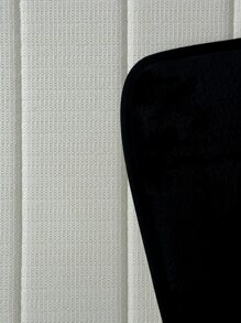 1pc Simple Solid Color Soft Slow Rebound Memory Foam Absorbent Non-Slip Floor Mat Suitable For Bathroom And Toilet Bathroom Kitchen Decor - Black - View 6