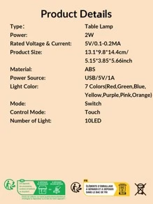 1 pieza escribible con diseño de gato Luz de la decoración con Pluma marcador - Multicolor - Ver 7