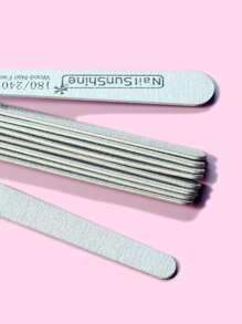 NailShine 10支装水滴形指甲锉，粒度分别为100/180/240目，适用于指甲护理、美甲用品、美甲工具、美甲艺术工具、返校季、美甲、美甲贴片工具 - 灰色 - 查看 7
