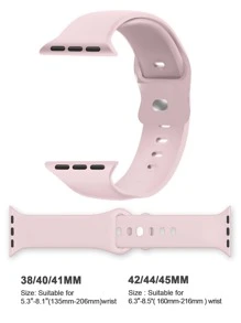 運動矽膠手錶錶帶，相容 40mm、38mm、41mm、44mm、45mm、46mm、42mm、49mm 錶殼尺寸，中性款；柔軟防水腕帶，可更換運動手錶錶帶，相容 Ultra 系列 11、10、9、8、7、6、5、4、3、2、1、SE 及其他型號，開學季學生理想禮物 - 淺粉色 - 查看 4