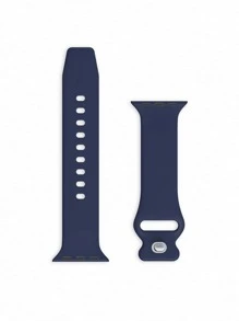 Sport Silicone Band Compatible With 40mm 38mm 41mm 44mm 45mm 46mm 42mm 49mm Women Men, Soft Wristband Waterproof Replacement Sport Strap Compatible With Band Series Ultra 11 10 9 8 7 6 5 4 3 2 1 SE As A Gift For Students Returning To School - Navy Blue - View 2