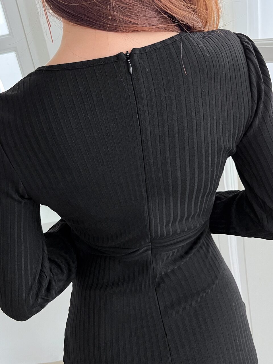 Surplice Neck Ruched Detail Dress