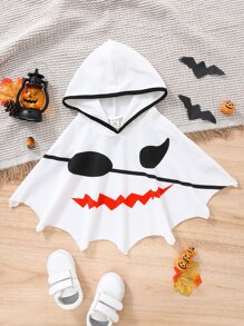 SHEIN Perso Play Tops em bé Tương phản ràng buộc Lễ Các Thánh - trắng - Xem 1