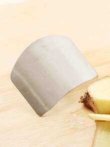 1 Bảo Vệ Ngón Tay Bằng Thép Không Gỉ, Bảo Vệ Ngón Tay Tối Giản Cho Nhà Bếp - Bạc - Xem 3