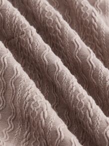 SHEIN MOD Solid Split Hem Cami Dress - Apricot - View 4