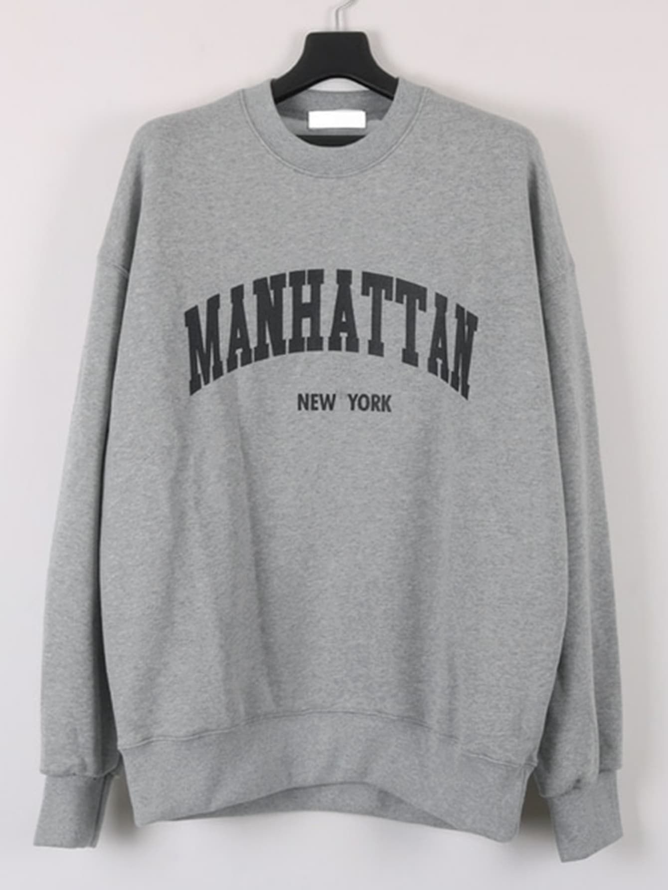 Men Letter Graphic Drop Shoulder Thermal Pullover Without Tee