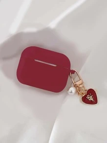 情人节心形吊坠装饰盒兼容 Airpods，不包括 Airpods 兼容 Airpods1/2 AirPods Pro Kawaii - 紅色 - 查看 4
