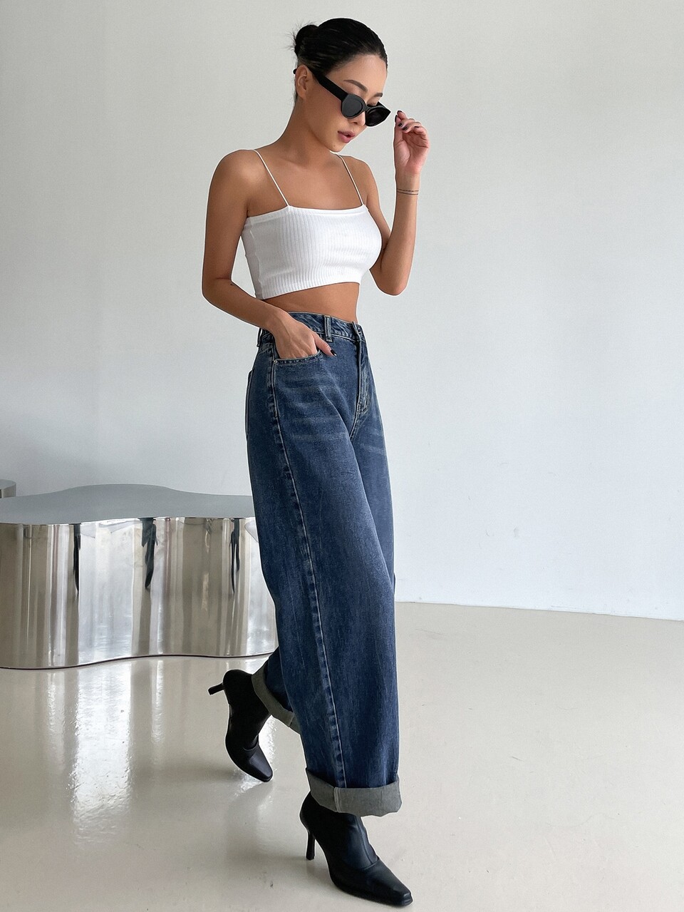 High Waist Wide Leg Jeans
