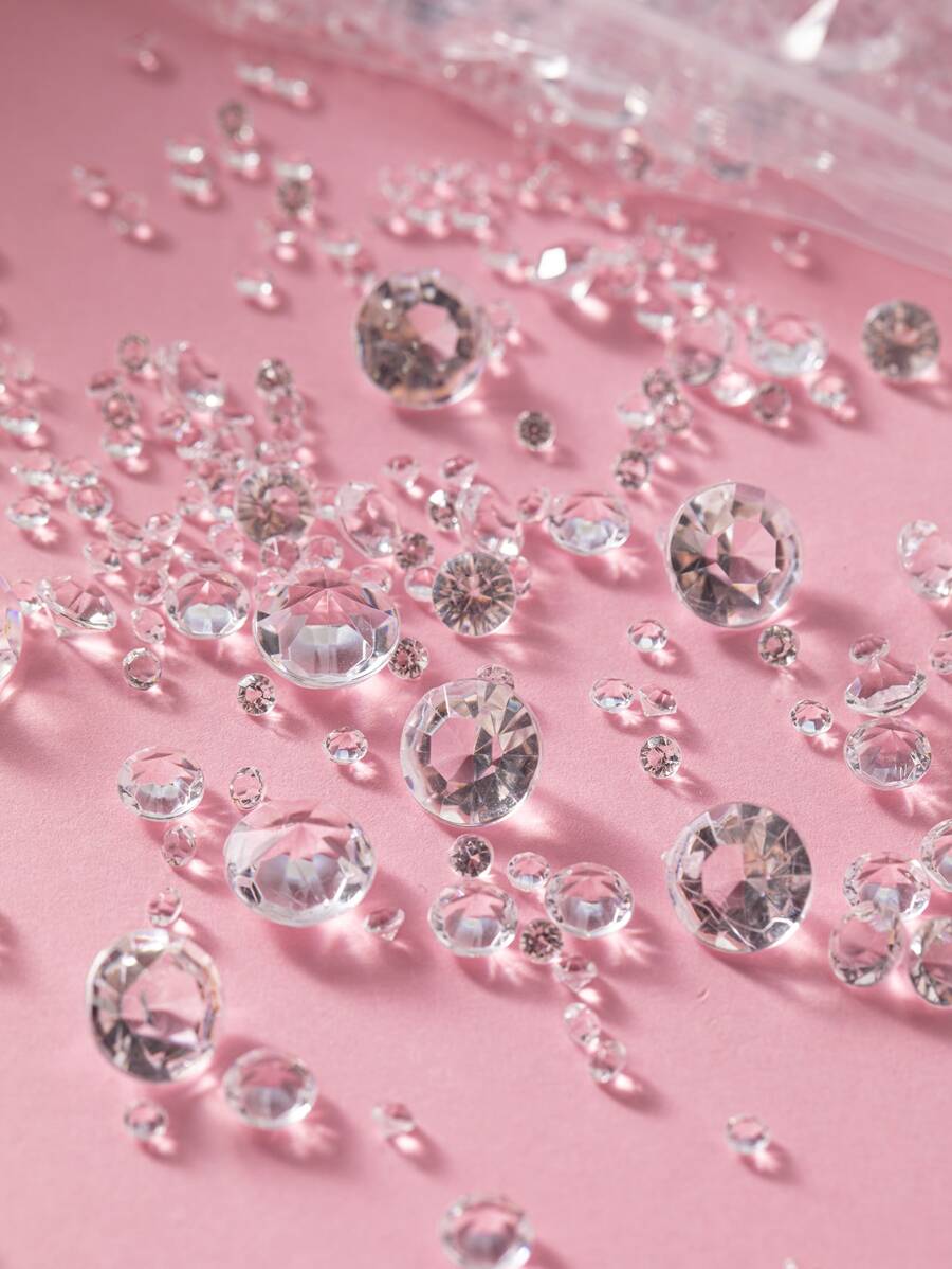 4000 piezas Lanzar Decoración en forma de diamante - transparente - Ver 1