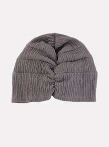 Quấn đầu chi tiết xoắn - Xám - Xem 4