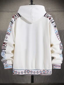 Manfinity Homme Men Geo Print Drop Shoulder Jacket Without Sweatshirt - Multicolor - View 2