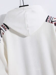 Manfinity Homme Men Geo Print Drop Shoulder Jacket Without Sweatshirt - Multicolor - View 4