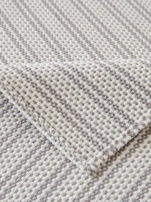 1pc Striped Pattern Sofa Towel - Light Grey - View 2