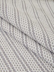 1pc Striped Pattern Sofa Towel - Light Grey - View 5
