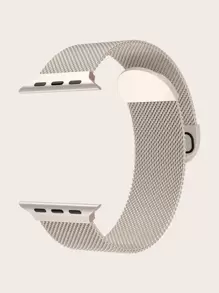 1pc Women's Milanese Loop Band Compatible With 38/40/41/42/44/45/49mm Ultra/SE/8/7/6/5/4/3/2/1 - Beige - View 4