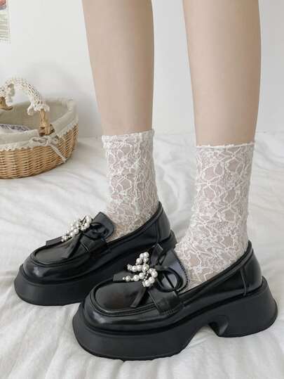 フラットシューズ ^fri fla^ ljh7047 Platform pearl maryjane loafer 3colors 50 720076824_7.png