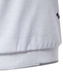 Manfinity Homme 男士幾何印花POLO衫 - 白色 - 查看 5