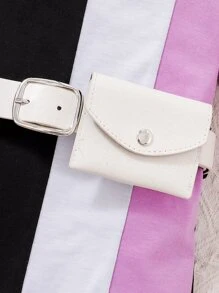 Toddler Girls Colour Block Tee Dress Without Belt - Multicolor - View 3