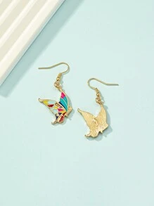 蝴蝶裝飾耳墜 - 彩色 - 查看 5