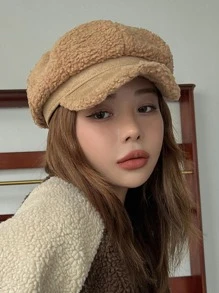 DAZY Minimalist Baker Boy Cap - Brown - View 1