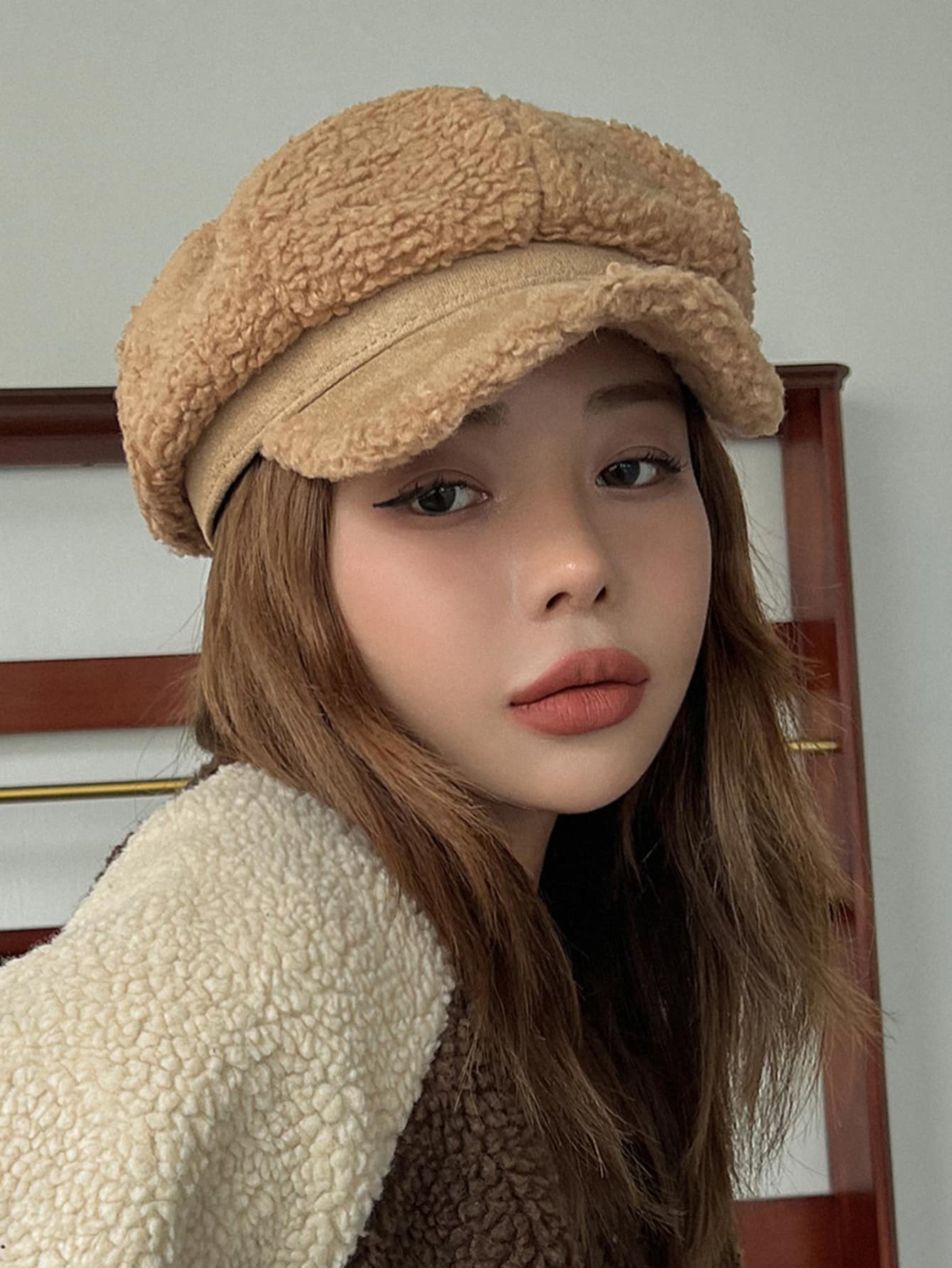 DAZY Minimalist Baker Boy Cap - Brown - View 1