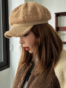 DAZY Minimalist Baker Boy Cap - Brown - View 2