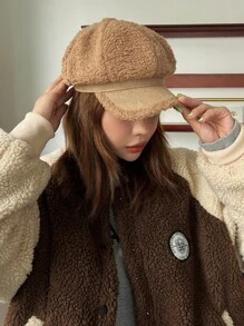 DAZY Minimalist Baker Boy Cap - Brown - View 5
