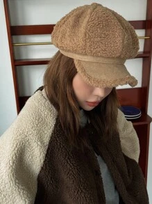 DAZY Minimalist Baker Boy Cap - Brown - View 6