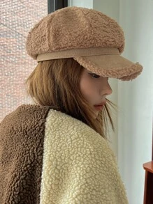 DAZY Minimalist Baker Boy Cap - Brown - View 7