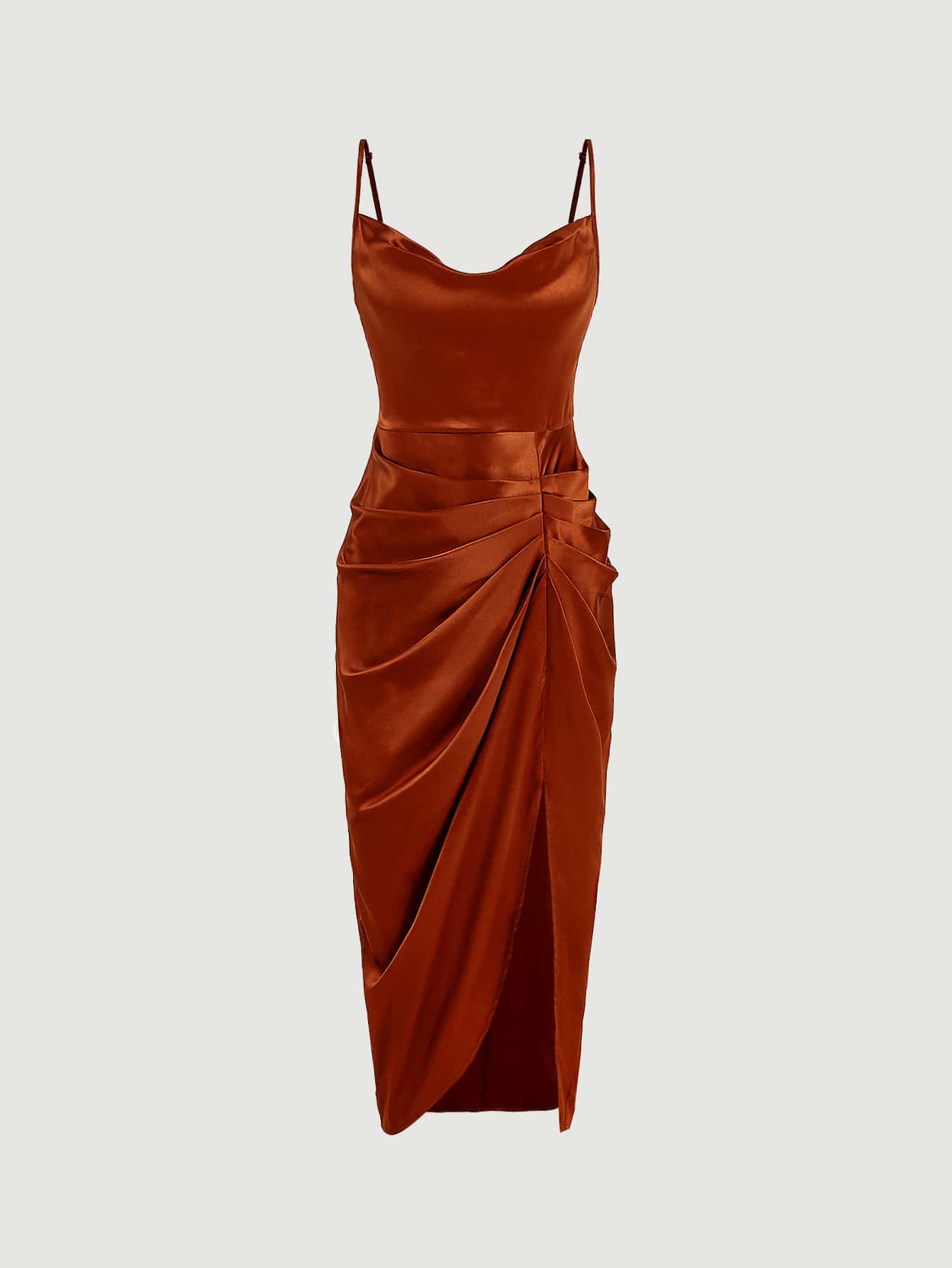 knee length dresses for ladies Mierah Halter Midi Dress main image 1